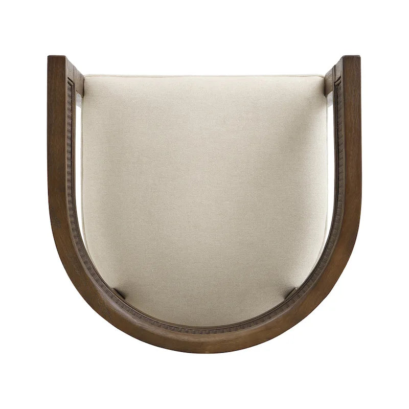 Halea Farmhouse Rubberwood Dining Chairs with Cane Back (Set of 2) by