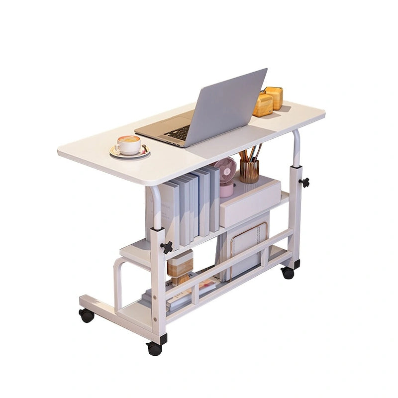 31.5" Mobile Standing Desk with Adjustable Height and Locking Wheels