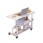31.5" Mobile Standing Desk with Adjustable Height and Locking Wheels