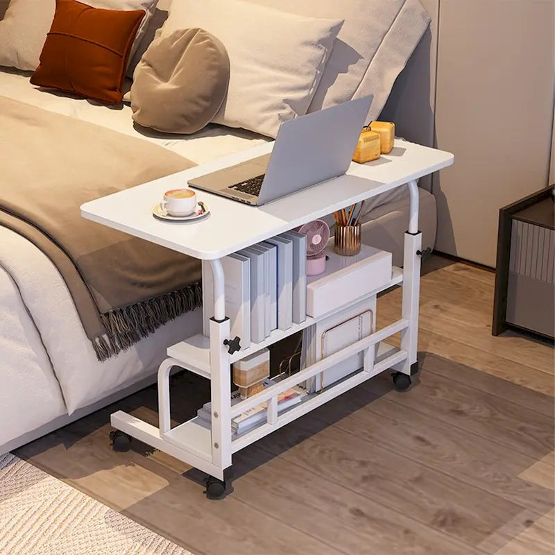 31.5" Mobile Standing Desk with Adjustable Height and Locking Wheels