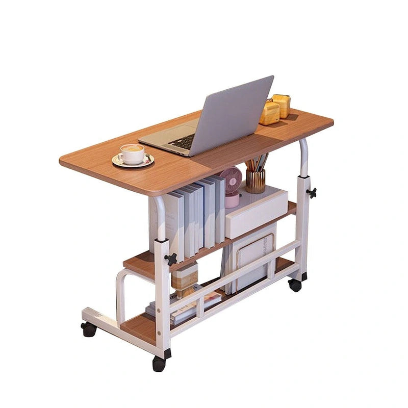 31.5" Mobile Standing Desk with Adjustable Height and Locking Wheels