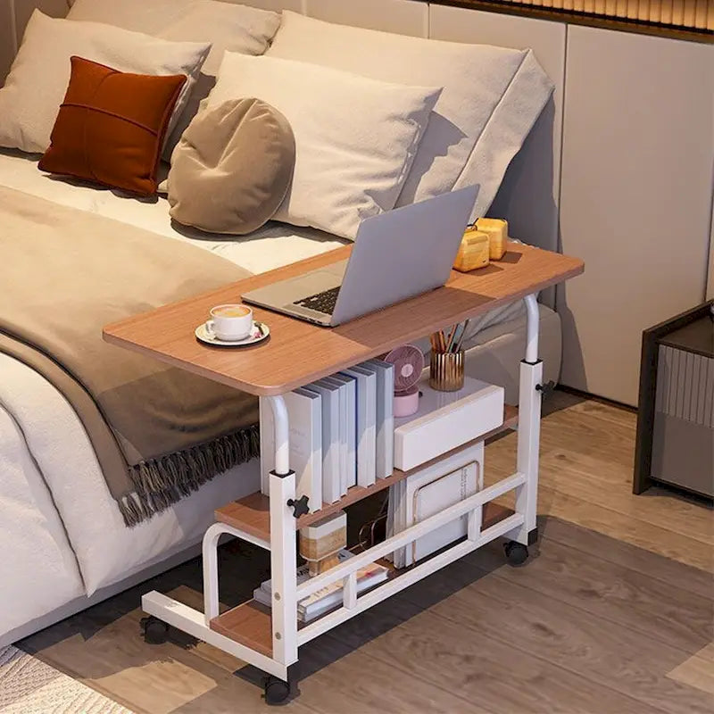 31.5" Mobile Standing Desk with Adjustable Height and Locking Wheels