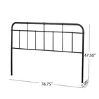 Industrial Iron Pipe Headboard