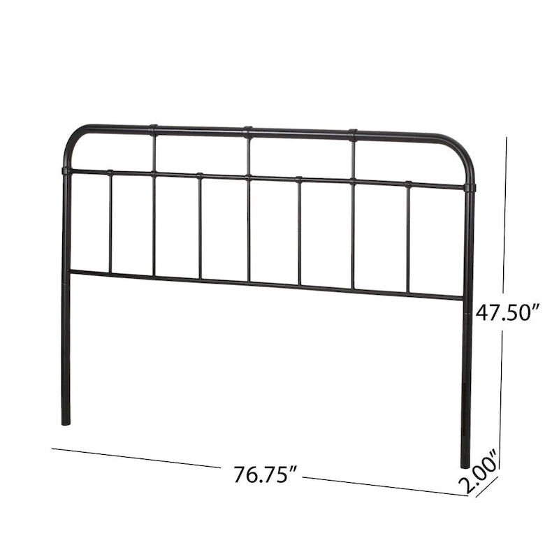 Industrial Iron Pipe Headboard