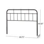 Industrial Iron Pipe Headboard