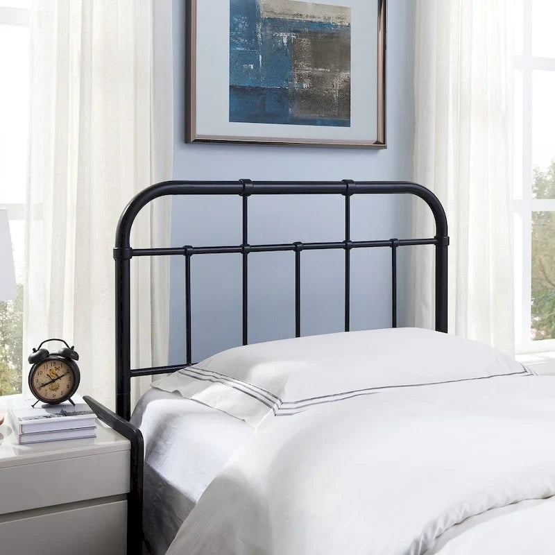 Industrial Iron Pipe Headboard