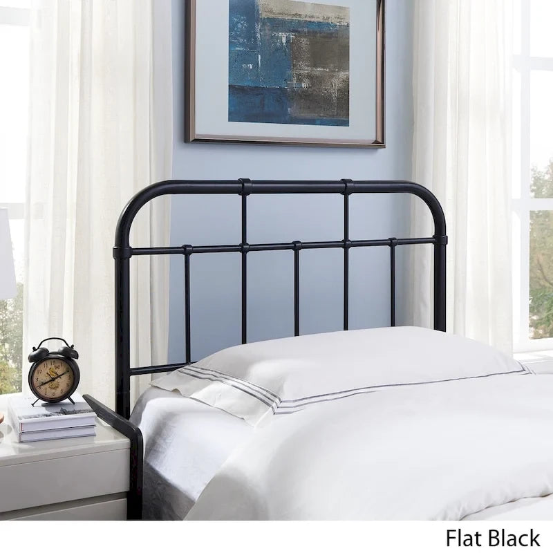 Industrial Iron Pipe Headboard
