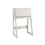 26-Inch Compact Writing Desk with Storage Cabinet and Drop-Down Panel