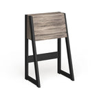 26-Inch Compact Writing Desk with Storage Cabinet and Drop-Down Panel