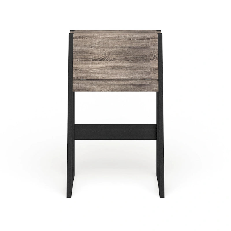 26-Inch Compact Writing Desk with Storage Cabinet and Drop-Down Panel