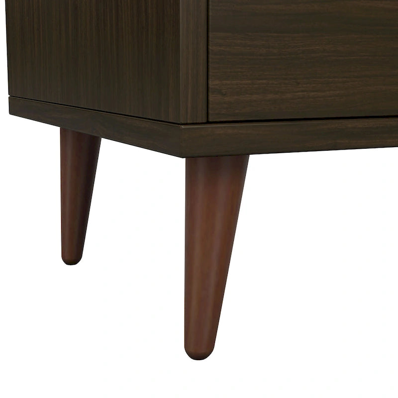 Mid-Century Modern End Table with 1 Drawer and 1 Shelf, 20-Inch