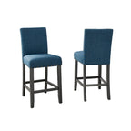 Contemporary 25-Inch Fabric Bar Stool (Set of 2)