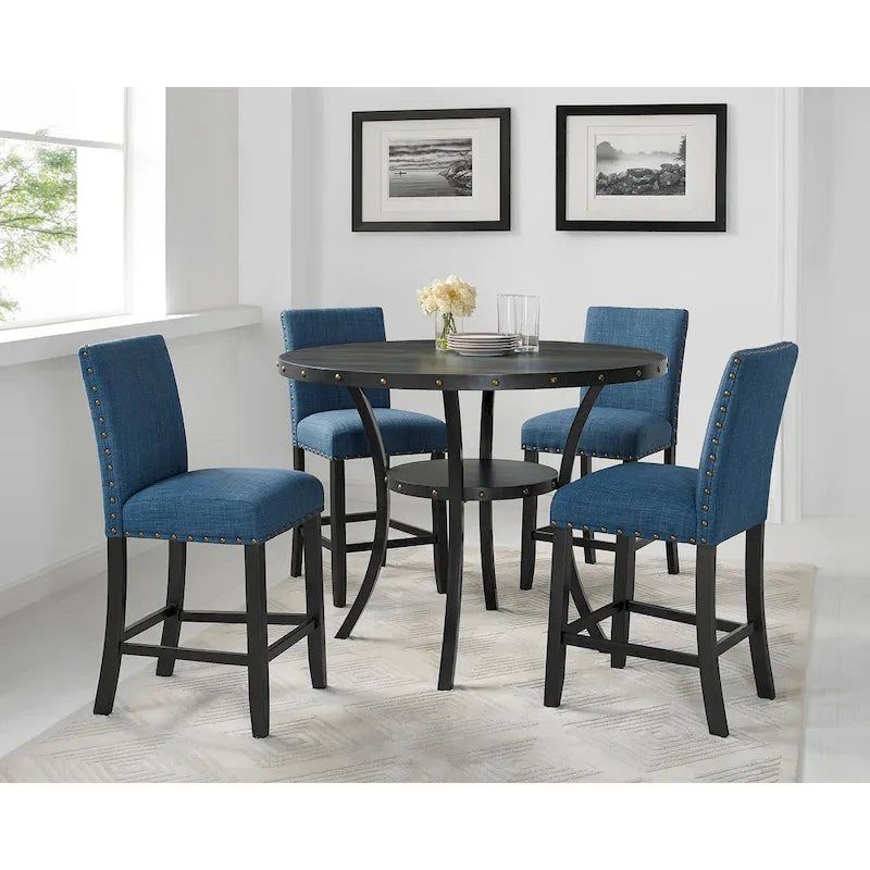 Contemporary 25-Inch Fabric Bar Stool (Set of 2)