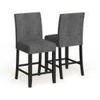 Contemporary 25-Inch Fabric Bar Stool (Set of 2)