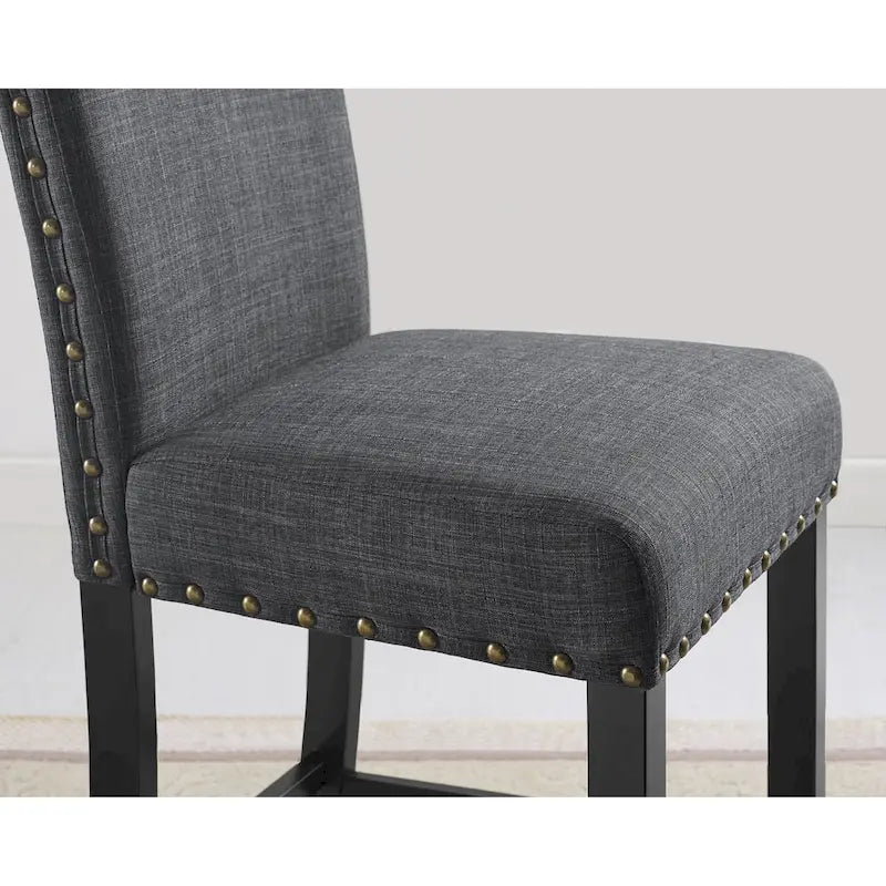 Contemporary 25-Inch Fabric Bar Stool (Set of 2)