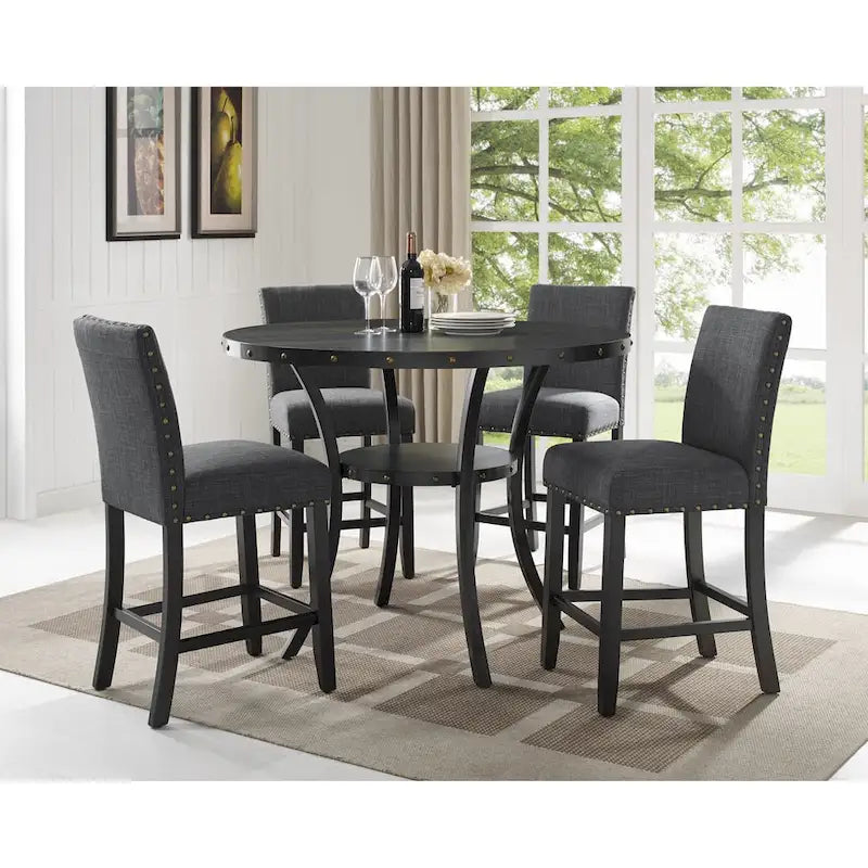Contemporary 25-Inch Fabric Bar Stool (Set of 2)