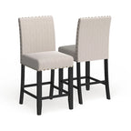 Contemporary 25-Inch Fabric Bar Stool (Set of 2)