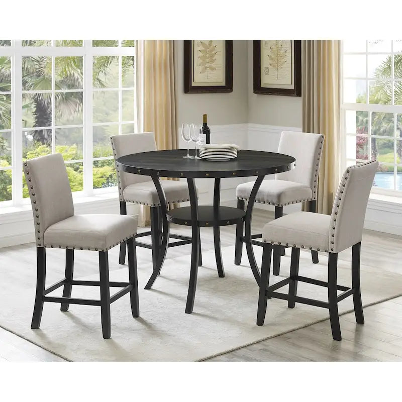 Contemporary 25-Inch Fabric Bar Stool (Set of 2)