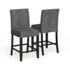 Contemporary 25-Inch Fabric Bar Stool (Set of 2)