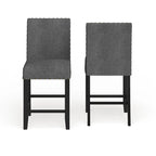 Contemporary 25-Inch Fabric Bar Stool (Set of 2)