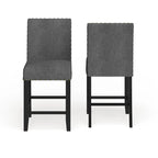 Contemporary 25-Inch Fabric Bar Stool (Set of 2)