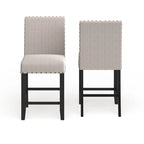 Contemporary 25-Inch Fabric Bar Stool (Set of 2)