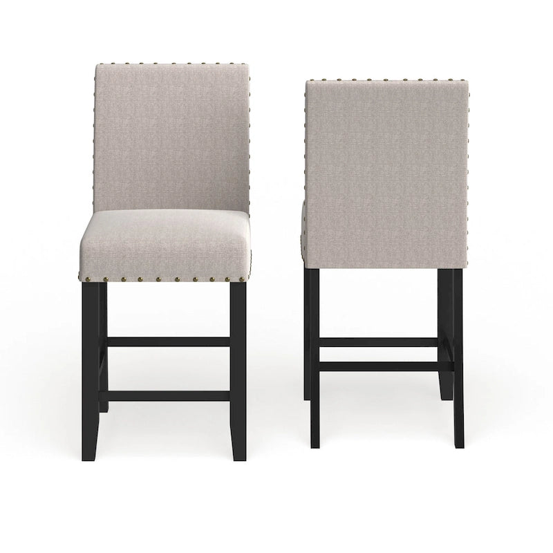 Contemporary 25-Inch Fabric Bar Stool (Set of 2)