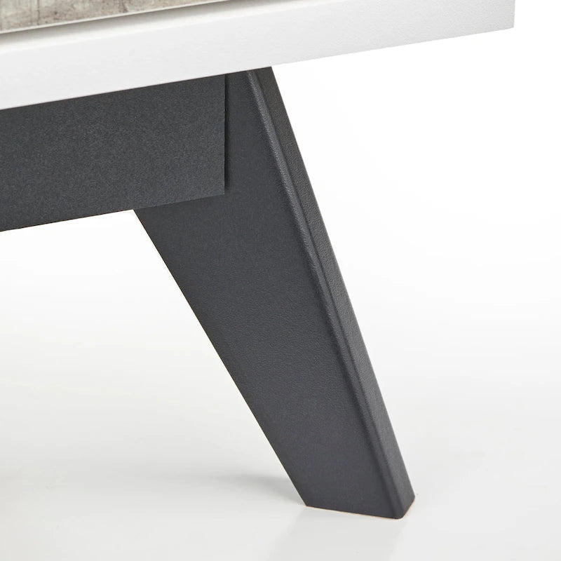 4-Drawer Chest with Faux-Concrete Drawer Fronts