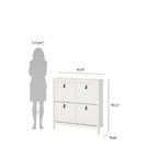 4-Drawer Shoe Cabinet