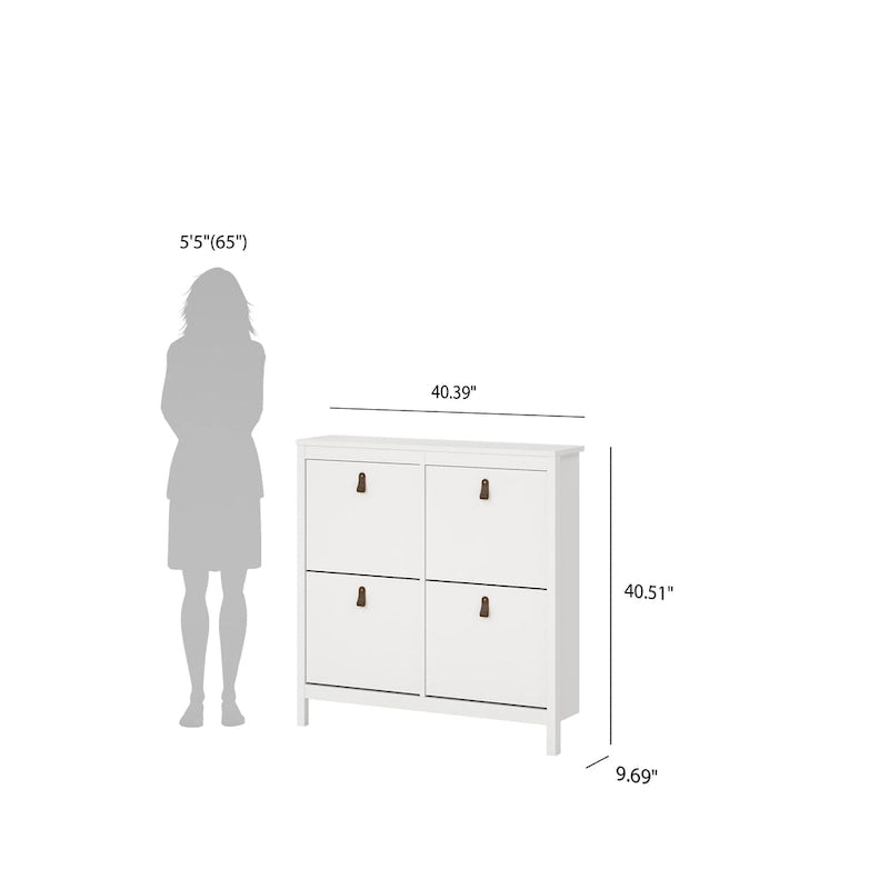4-Drawer Shoe Cabinet