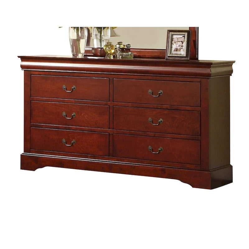  Cherry 6-drawer Dresser
