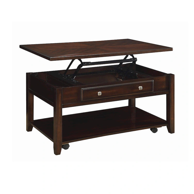 Rectangular Lift Top Coffee Table in Walnut