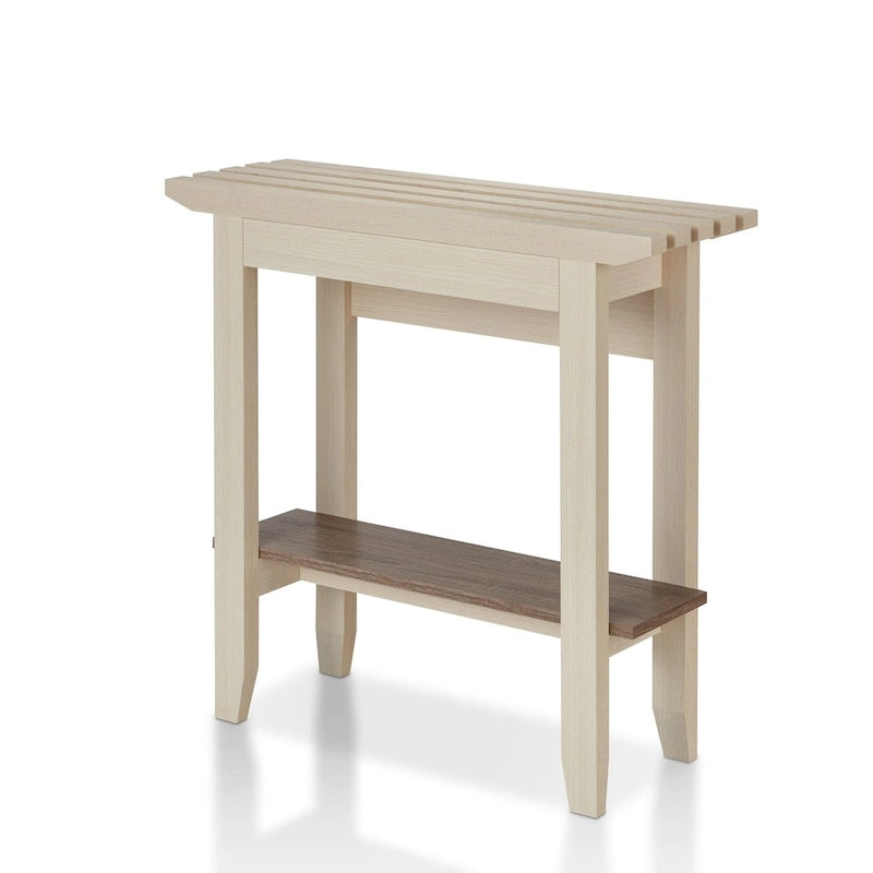 Contemporary Ivory 36-inch 1-Shelf Console Table