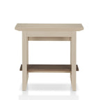 Contemporary Ivory 36-inch 1-Shelf Console Table