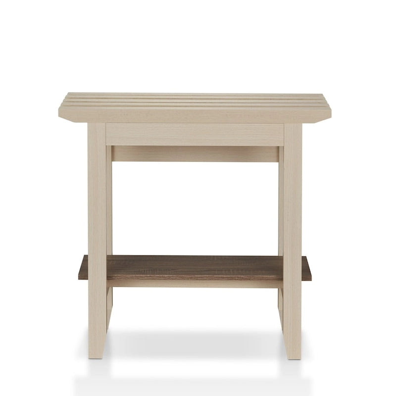 Contemporary Ivory 36-inch 1-Shelf Console Table