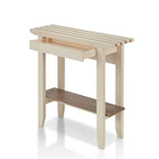 Contemporary Ivory 36-inch 1-Shelf Console Table
