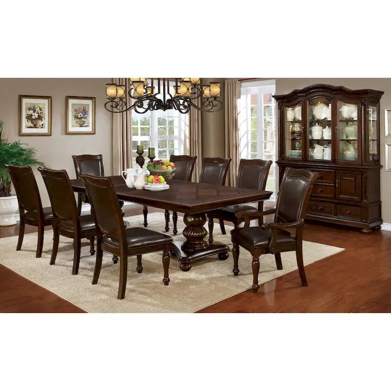 Brown Cherry 103-inch Expandable Dining Table