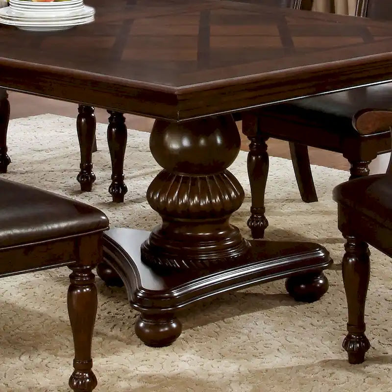 Brown Cherry 103-inch Expandable Dining Table
