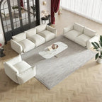 Modular Upholstered Sectional Sofas Chenille Fabric Lounge Counches