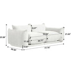 Modular Upholstered Sectional Sofas Chenille Fabric Lounge Counches