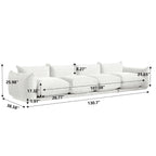 Modular Upholstered Sectional Sofas Chenille Fabric Lounge Counches