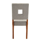 Upholstered Fabric Keyhole Dining Chairs (Set of 2)