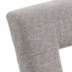 Upholstered Fabric Keyhole Dining Chairs (Set of 2)