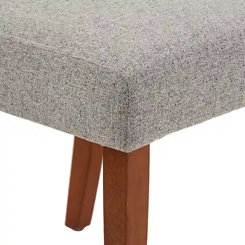 Upholstered Fabric Keyhole Dining Chairs (Set of 2)