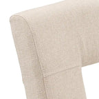 Upholstered Fabric Keyhole Dining Chairs (Set of 2)