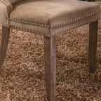 Dining Chairs Set of 2, Button Tufted Velvet Armless Chair with Nailhead Trim