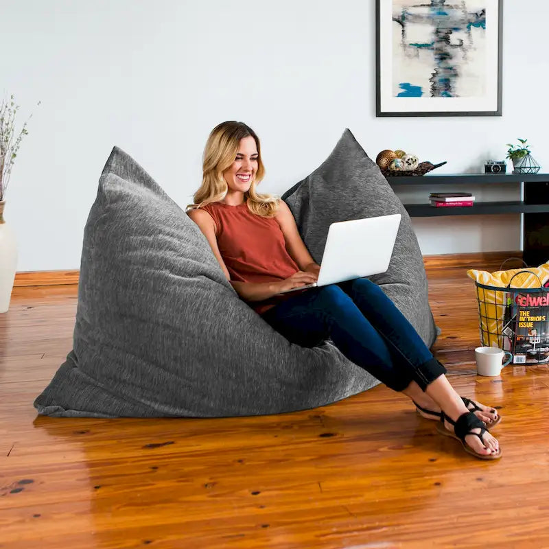 Floor Chenille Pillow Bean Bag Lounger