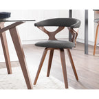  Viby Mid-century Modern Swivel Dining/ Accent Chair - N/A
