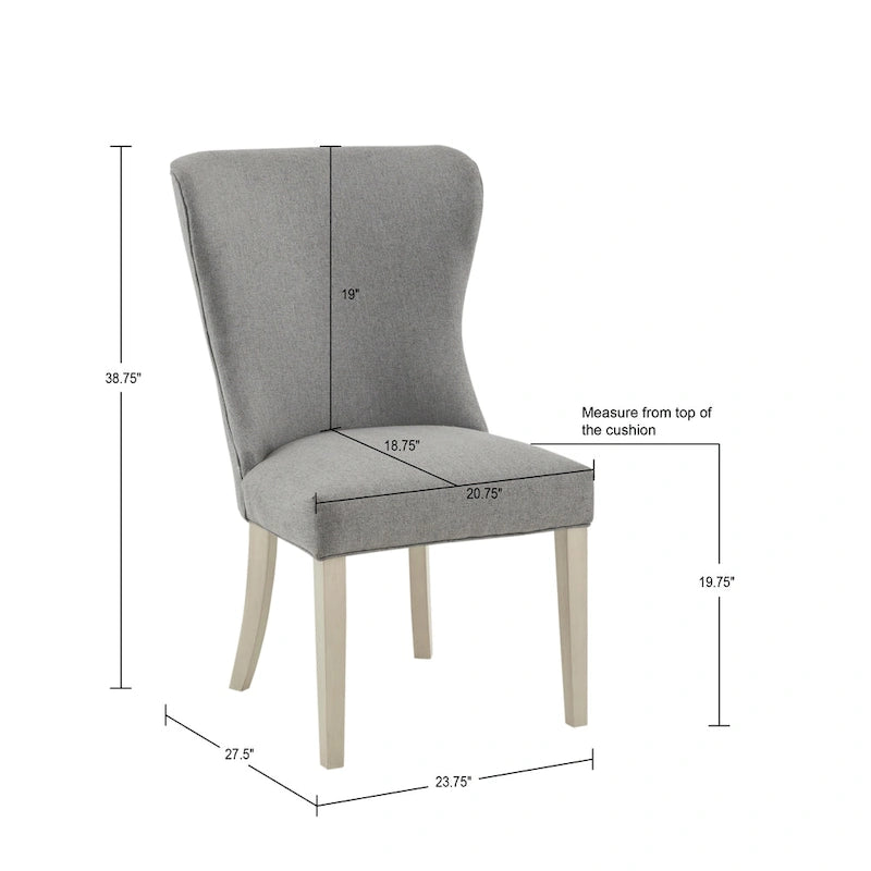 Upholstered Wingback Dining Side Chair