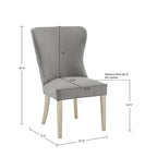 Upholstered Wingback Dining Side Chair
